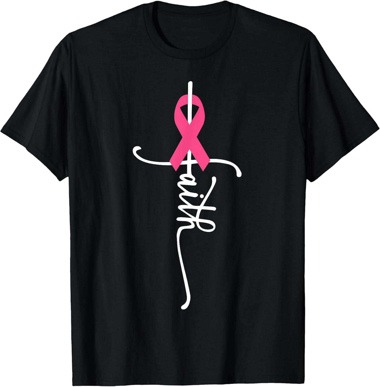 NEW LIMITED! Breast Cancer Faith Breast Cancer Awareness Tee - MADE IN USA XXXL