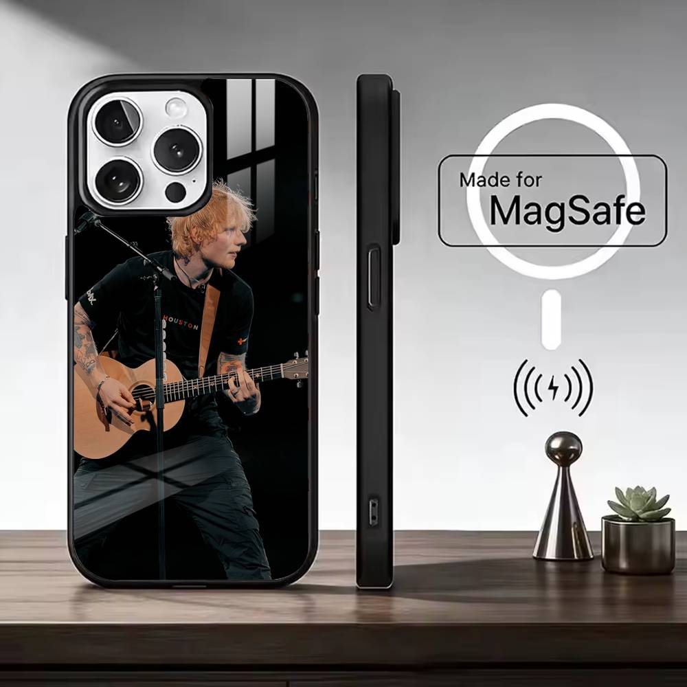 Ed Sheeran Hot Singer For Magsafe Phone Case for iPhone 17 16 15 14 13 12 11 Series Wireless Charging