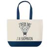 Tote Bag - PLANETEE - I Can't Badminton - Blue - Cotton - 40x45 Cm