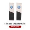 LEG1 Car Seat Belt Cover Safety Belt Two-colour Splicing Shoulder Protection Pads For VW Tiguan CC Jetta Polo Passat T-ROC Touareg
