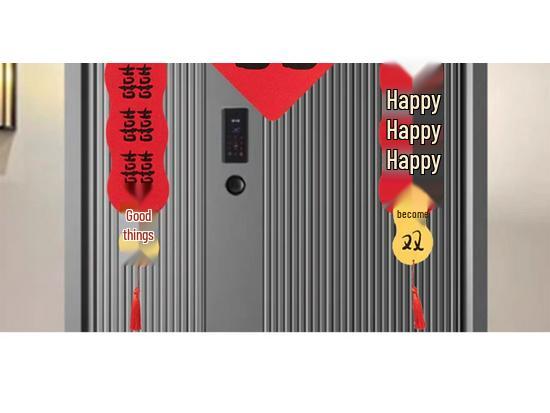 Magnetic Wedding Couplets for Bridal Chamber Doors: Flocking Cloth Decor for Bride and Groom