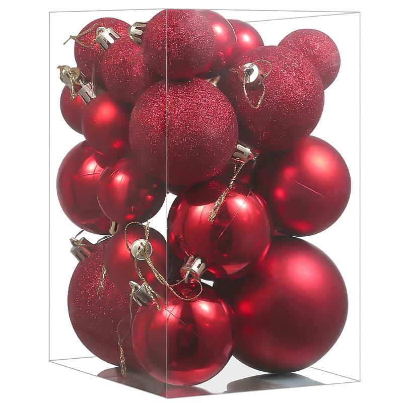 24/30Pcs 6CM Christma Balls Decoration Hanging Christmas Tree Ornaments Ball Pendant Home Room Decor 2025 New Year Navidad Decor