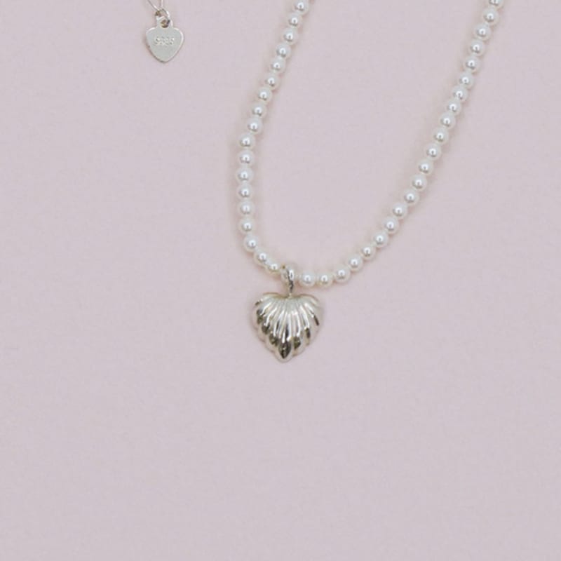 

NEBR Tiny heart(pearl) Silver