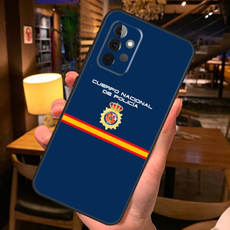 Spain National Police Logo Case For Samsung Galaxy A52 A12 A22 A32 A42 A51 A71 A13 A23 A33 A53 A14 A54 A34 Phone Cover