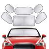 Silver Sunshade Cover for Front & Rear Windshields - Heat Insulation & Sun Protection