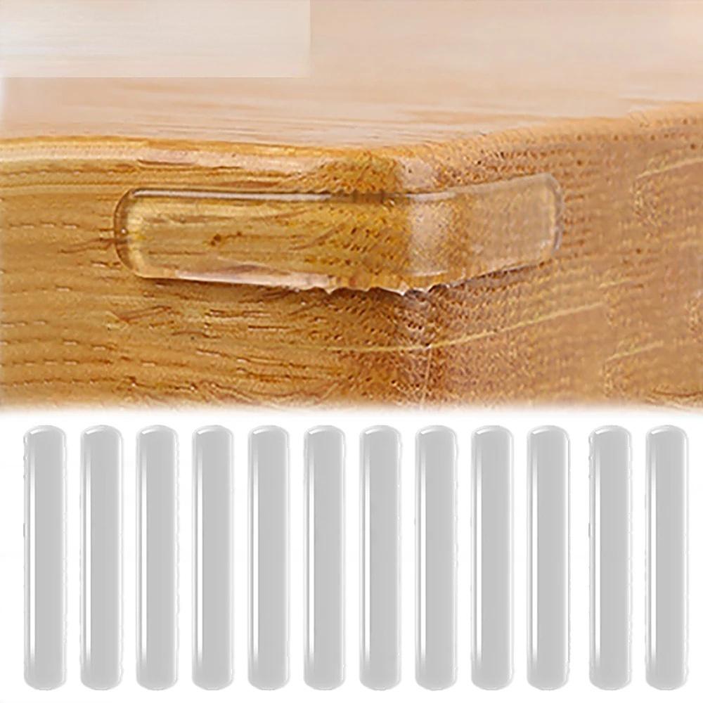 Silent Door Stops, 10-Pcs Self-adhesive Silicone Pads, Cot Bumper Pads, Fridge Bumper Strips, Wall Protection Strips