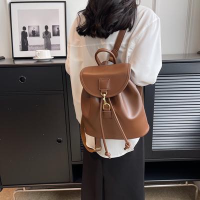 Tasche mit großem Fassungsvermögen Damentasche 2025 neuer Sommerrucksack Schüler-Schulranzen Damen-Reise Textur kleiner Rucksack