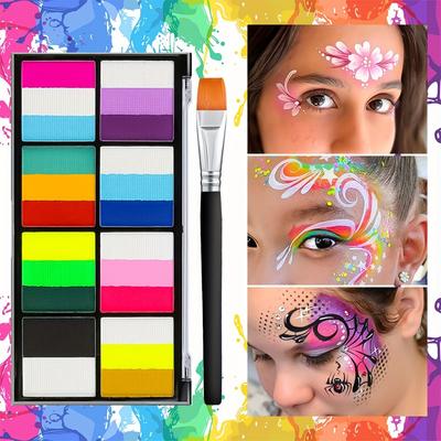 Face Body Paint Palette Water-Based Cosmetics For Stage Festival Party Clown Costumes Body Art Paint