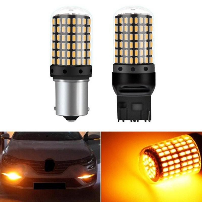 2Pcs 3014 144SMD CanBus 1156 BA15S BAU15S 7440 lamp LED 7440 led Bulbs For Turn Signal Light