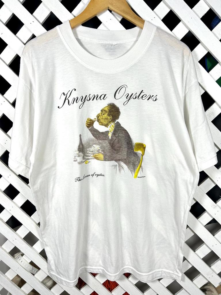 Vintage 1990s The Lover of Oysters - Hanore Daumier Artist Tshirt / Large