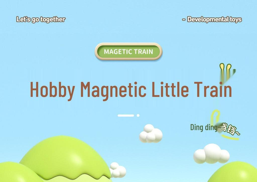 Magnetic Number Train Toy: Educational Building Blocks for Kids Ages 2-6
