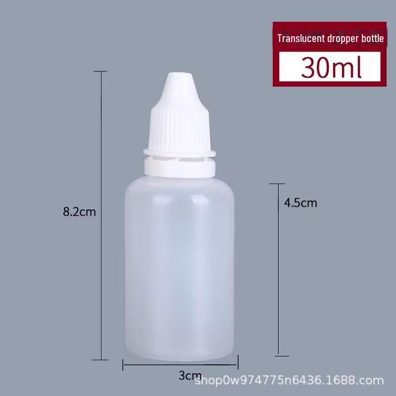 5ml, 10ml, 20ml, 30ml Plastic Squeeze Eye Drop Bottles for Liquid Medicine