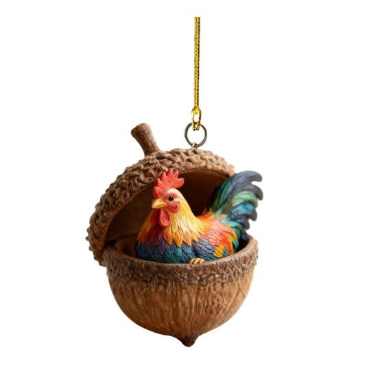 1/8 st Julprydnad Akryl Skogsdjur Eklottsdekoration Julparty Hängande Dekoration Julklapp