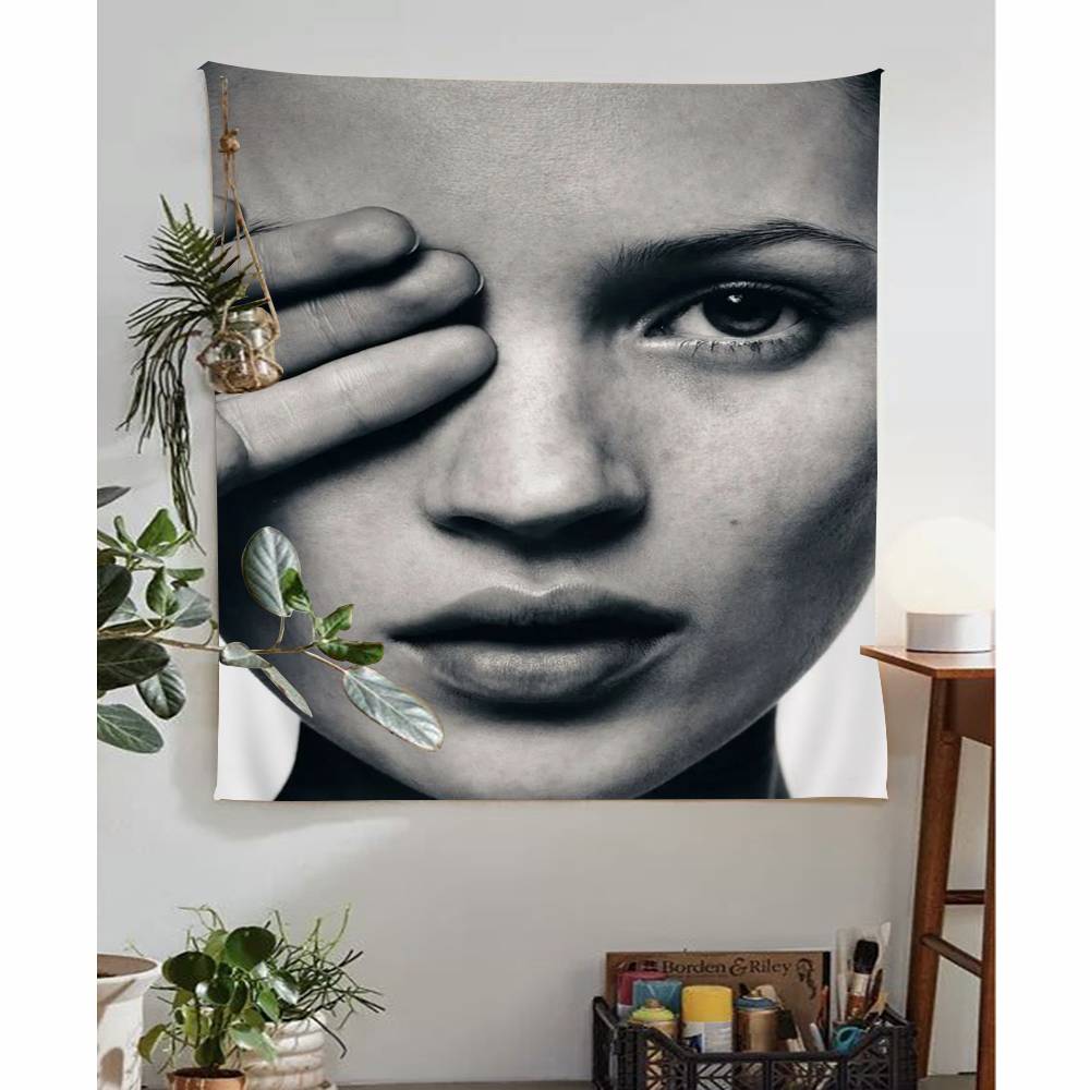 Kate Moss Modern Art Tapestry Wall Hanging Cheap Hippie Wall Hanging Bohemian Wall Tapestries Mandala Wall Hanging Sheets
