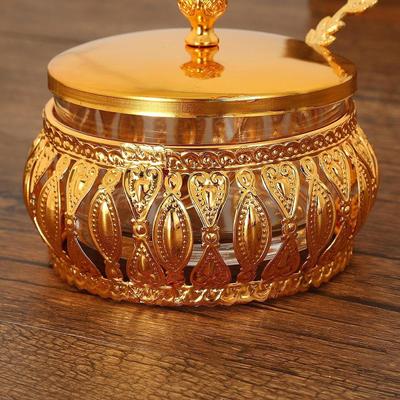 Sugar Bowl Condiment Pot Multipurpose, Decorative, European Style Salt Holder for Kitchen
