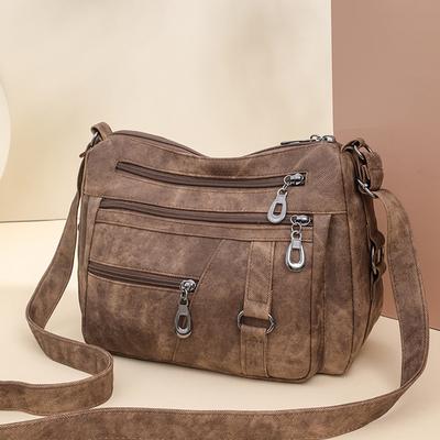 Geantă Mother Bag Vintage pentru femei Geantă cu mai multe buzunare pentru telefon mobil