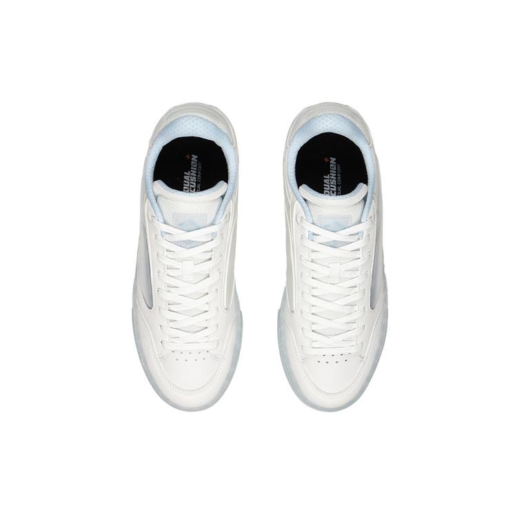 New LiNing Wave 180 Low Anti Slip Wear Resistant Low Top Skateboard Shoes Frost White AECS017-1