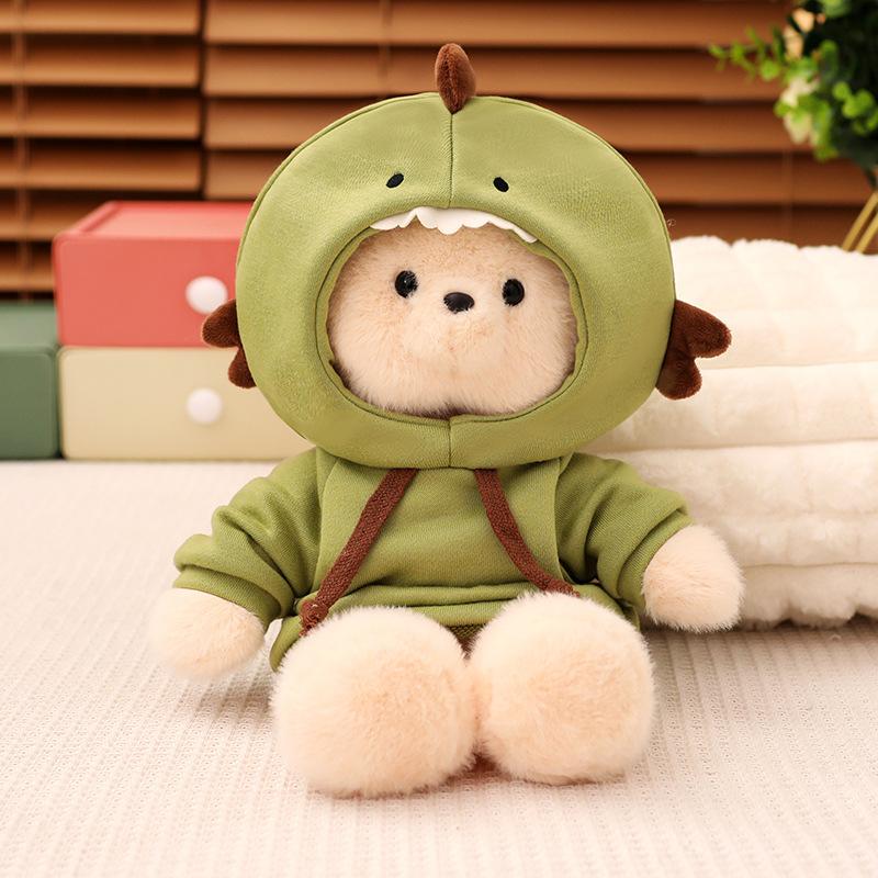 

Bear Plush Toy Fashion Comfortable Cute Pillow Sleeping Doll Gift Birthday White Green,40cm/15.75in