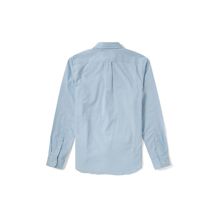 Timberland Solid Color Outdoor Work Casual Comfortable Breathable Soft Long Sleeve Shirt Men Shirts Sky-Blue A2ES5B02
