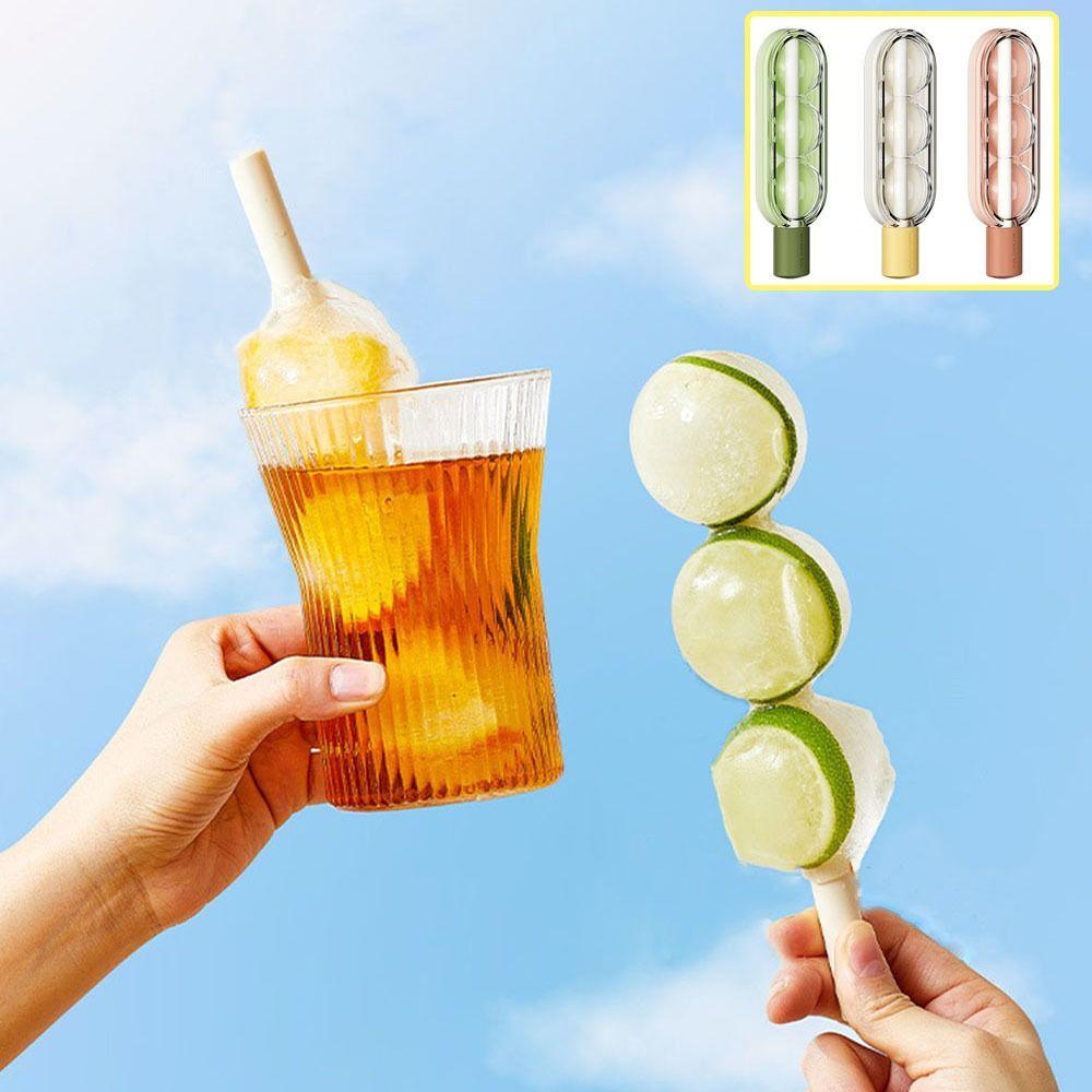 

Candied Haws Shape Ice Cream Mold Silicone Ice Tray Cute Popsicle Molds Refrigerator білий
