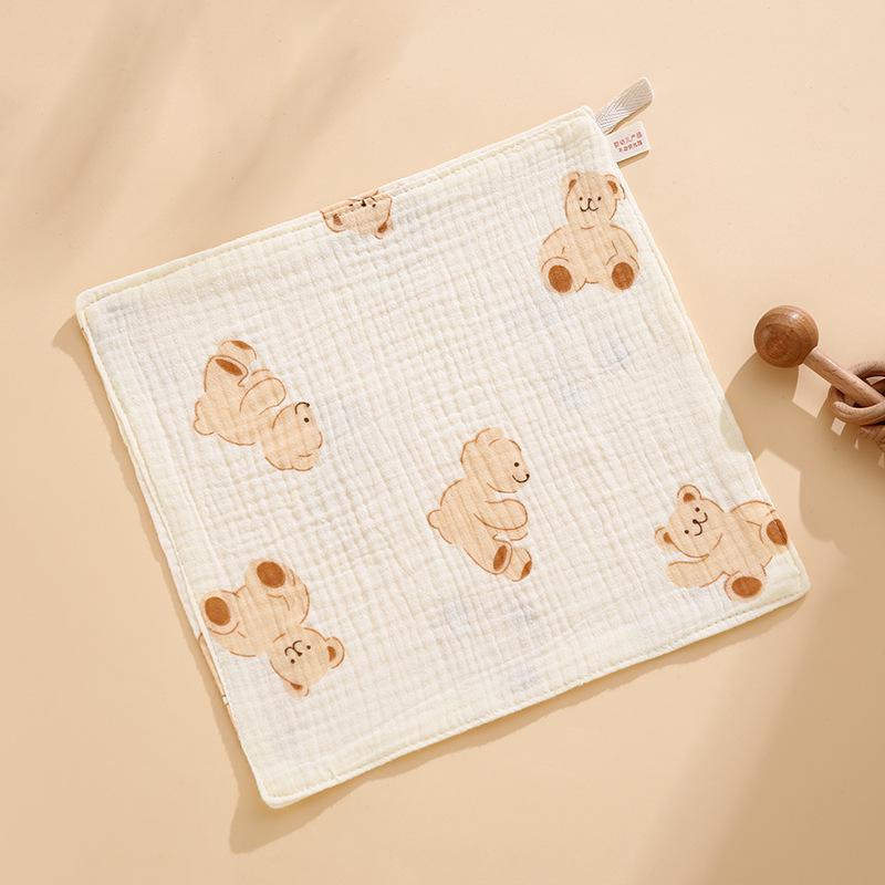 Newborn Baby Pure Cotton Gauze Washcloth - Class A Print