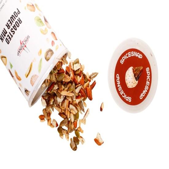 SpiceSnap Spiced Roasted Seed Mix 300g | A lip-smacking combo of spiced, roasted almonds and seeds (Watermelon, pumpkin & sunflower seeds) | Made