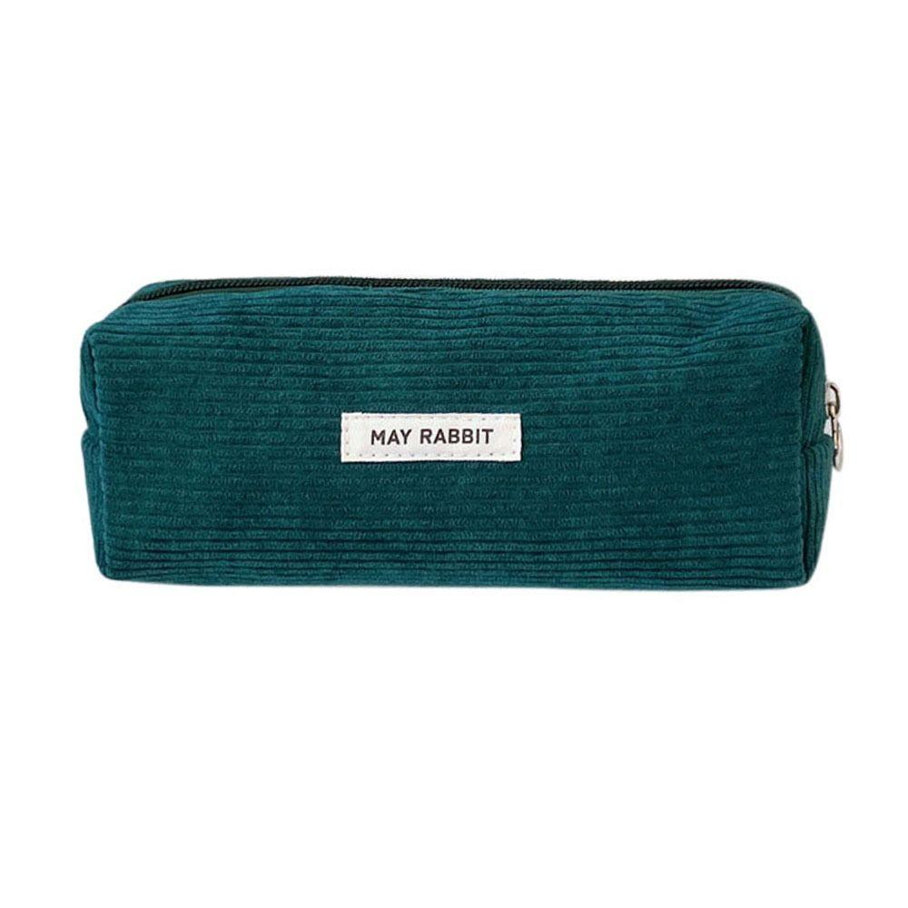 Large-capacity Stationery Storage Bag Corduroy Pen Pouch High Quality Pencil Box