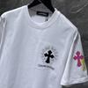 GZ-8923 CHROME HEARTS 2025 Summer New High Quality Cotton Round Neck Loose Large Size Men's and Women's T-shirt Couple T-shirt