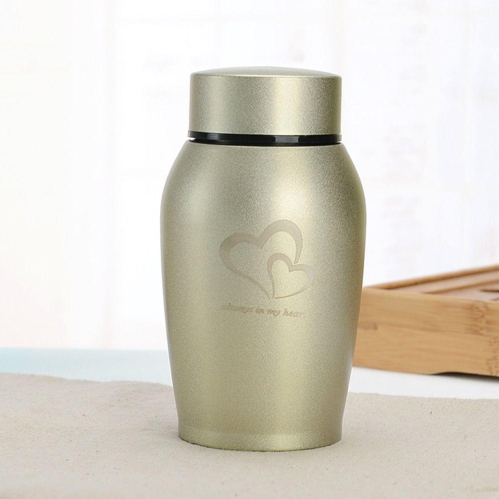 RVS Begrafenisurn voor Huisdieren Huisdier Pootafdruk Hond Kat Crematie-urnen Bureau Decoratie