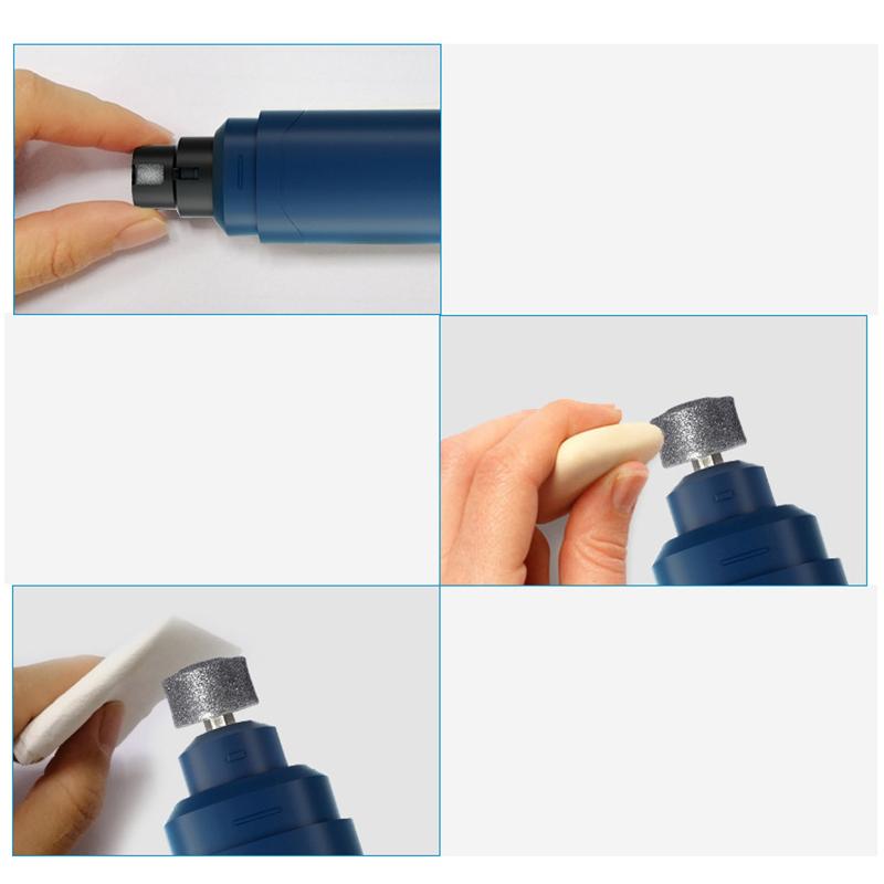 Dog Nail Grinder 2 Speed Regulation Quiet Painless Electric Pet Nail Trimmer for Pet Grooming Tools