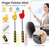 2pcs Telescopic Extendable Finger Pointer Soft Grip Handle Teacher Hand Pointer  Reading