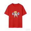 2026 New Sailor Moon Lifting Iron Fitness Men's and Women's T-Shirt Cotton  Parent-Child Summer Cute Sweet Fun Short Sleeves