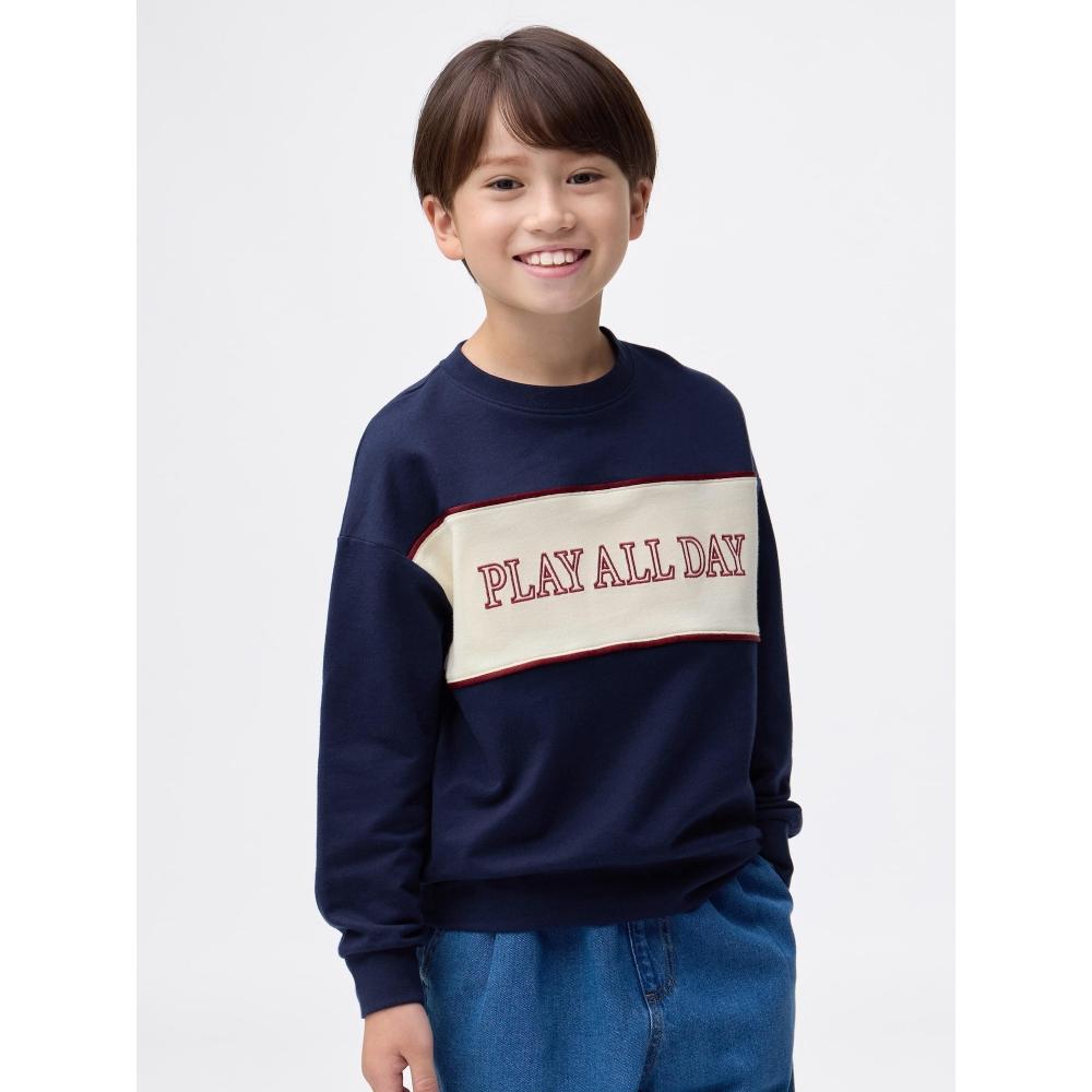 Gu By Uniqlo Kids Cotton Sweat Pullover Logo