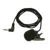 Mini Clip-on Lapel Microphone Portable 3.5mm Condenser Wired Microphone Hands-free Single Direction for Audio Video Recording