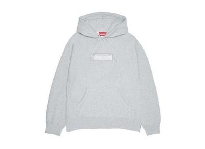 Supreme Box Logo Hooded Sweatshirt Heather Grey