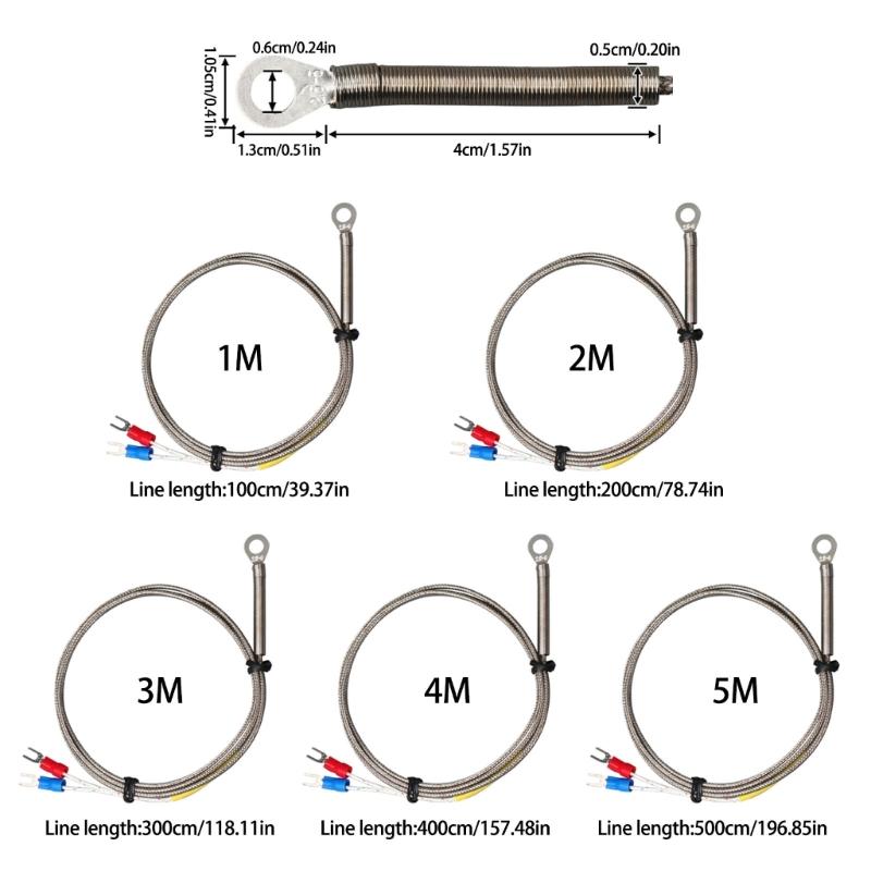 Quick Response K Type Thermocouple Temperature Sensors With 6MM Inner Diameter Hole Suitable For Industrial Applications