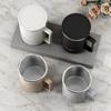 WORTHBUY Double-layer Insulated Coffee Mug With Handle Student Leak-proof 304 Stainless Steel Milk Coffee Water Cup Drinkware