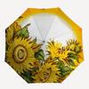 1pc Sunflower Decorative Plate Automatic Folding Umbrella - Portable Collapsible Design, 8-Rib Iron Frame, Durable Fabric Yy251125196