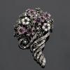European & American Crystal Teardrop Brooch Zircon Pin Accessory