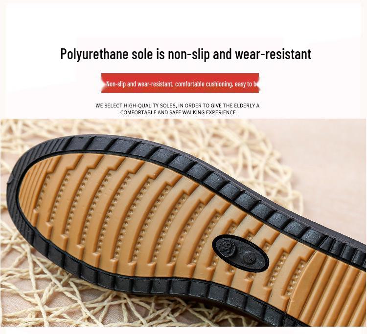 2025 Spring Slip-On Leather Flats for Middle-Aged Women