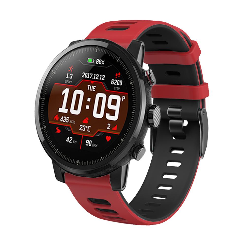 22mm sportovní pásek pro Huami Amazfit Stratos 2 2S 3 silikonový pásek na zápěstí pro Xiaomi Amazfit GTR 47mm GTR2 Pace LS05 náramek na hodinky