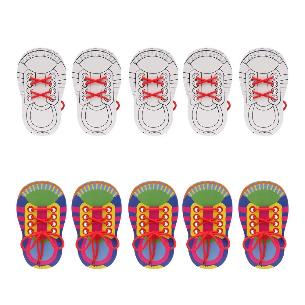 Jouets d'Enseignement d'Enfilage de Lacets Apprendre à Faire ses Lacets Jouet Enfants Tout-Petits Jouet de Motricité Fine Jouets Éducatifs Précoces Garçon Fille