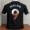 Erling haaland cartoon shirt grafik nummer schwarze farbe