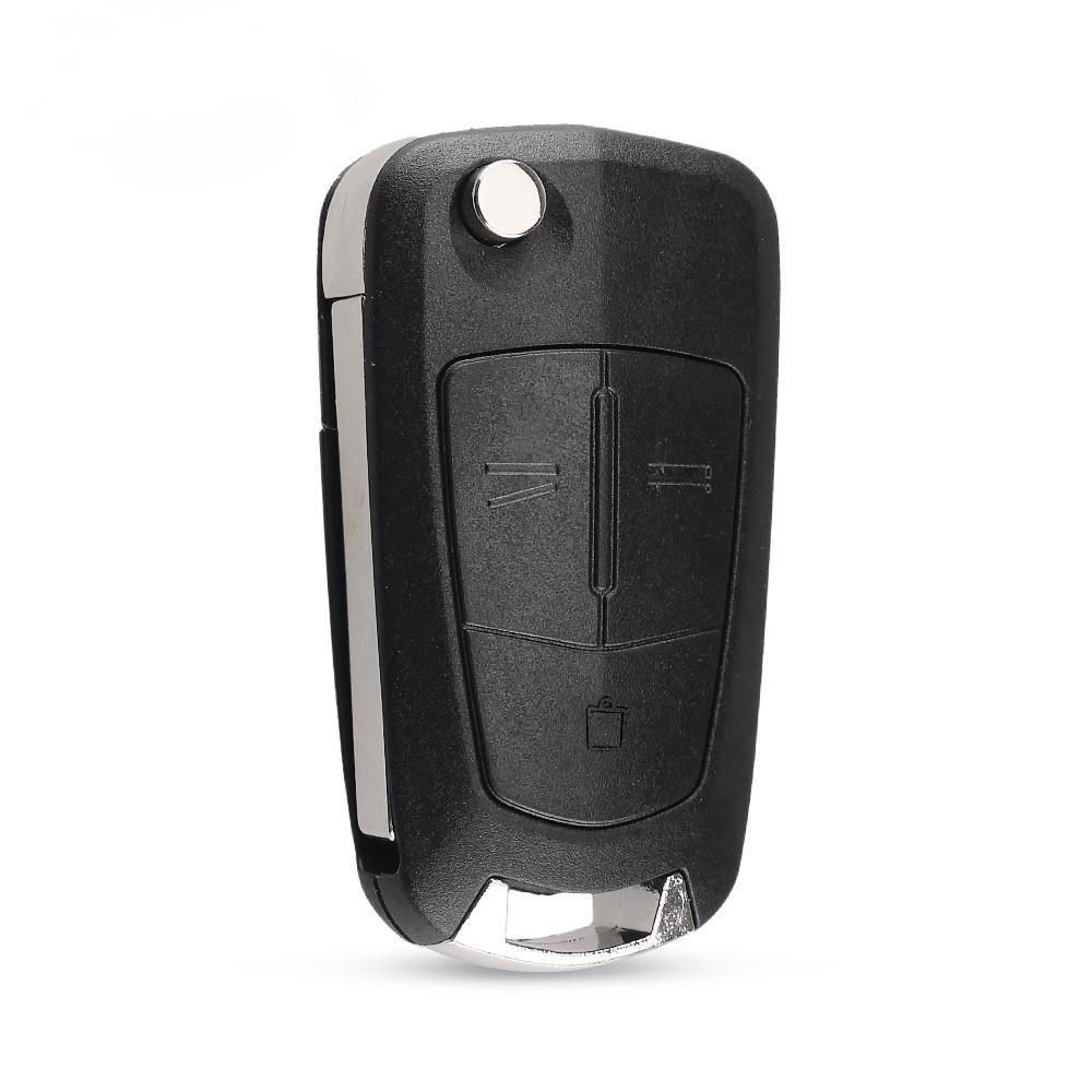 KEYYOU 10pcs Flip Remote Folding Car Key Fob Case Shell For Vauxhall Opel Astra H Corsa D Vectra C Zafira Astra Vectra Signum