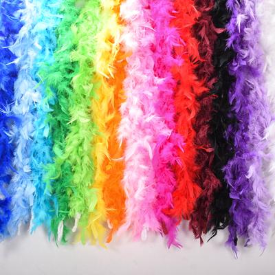 2M Mehrfarbige Flauschige Handgefertigte Straußenfeder-Plume Boas Schal Kleidung für Hochzeit Valentinstag Dekoration Aufführung Tanz
