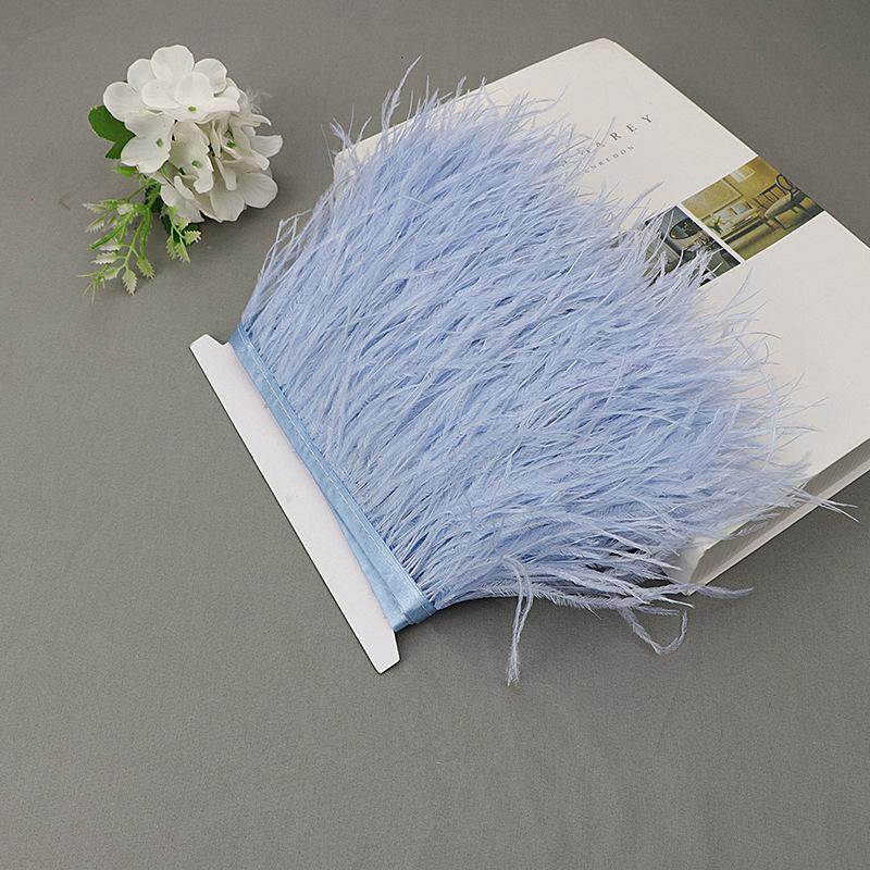 Ostrich Feather Lace Cloth Bandwidth 10-15Cm Stage Performance Clothing Decoration Accessories Lace Feather Ribbon