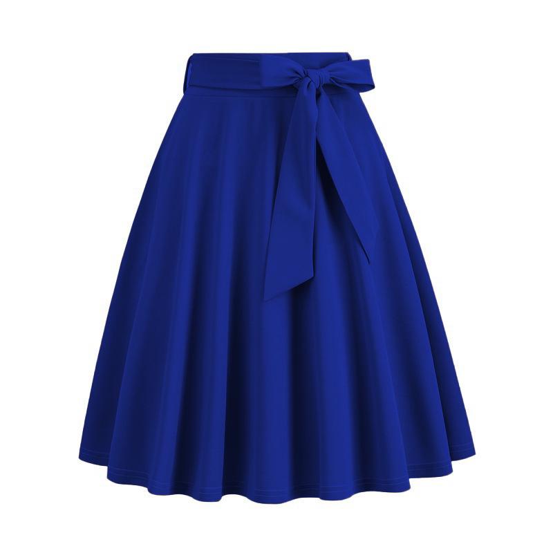 European & American Barbie Pink Plaid High-Waisted Midi Skirt - Cute, Sweet, Large-Swing A-Line.