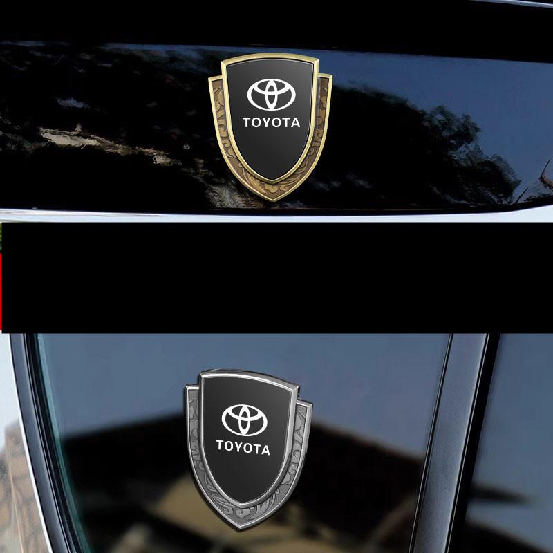 Auto car Door Trunk Fender Decoration Shield Protective Sticker For Toyota Yaris Camry Corolla Prius Prado CHR RAV4 crown verso
