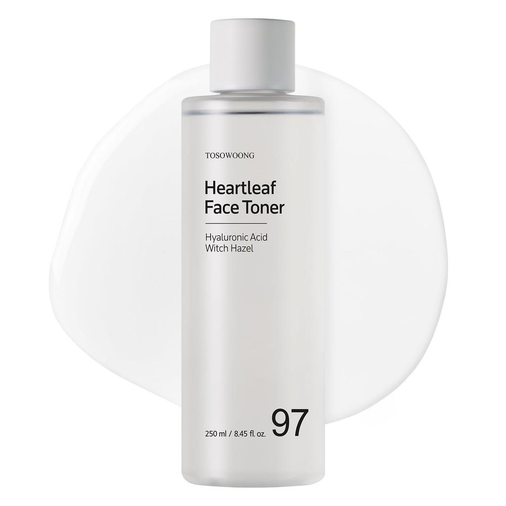 TOSOWOONG Houttuynia Cordata Toner do Twarzy Houttuynia Cordata Oczar Centella Hialuronowy Nawilżający Dla Cery Tłustej i Mieszanej Koreańska Pielęgnacja Skóry 250ml,