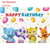 Word Party Theme Party Supplies Cup Plate Banner Cake Topper Cute Birthday Kids